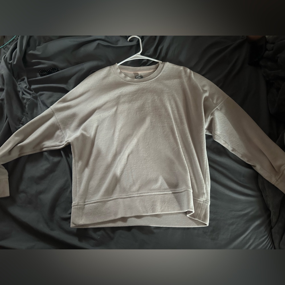 Aerie blue washed sweater size XS but fits like a oversized medium.